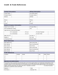 009 Template Ideas Blank Credit Reference Request Form Business