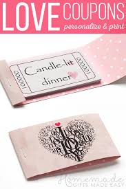 Romantic Coupons To Download Personalize And Print