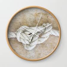 Knot On Driftwood Wall Clock By
