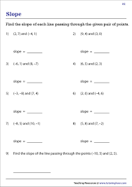 Line Joining Two Points Worksheets