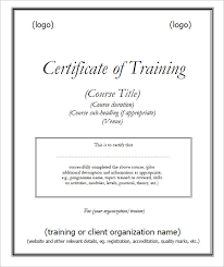 30 Training Certificate Templates Samples Examples Format