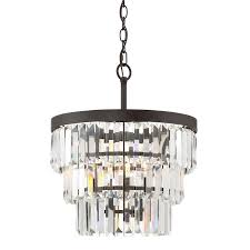 Quoizel Valentina Bronze Glam Crystal Tiered Pendant Light In The Pendant Lighting Department At Lowes Com