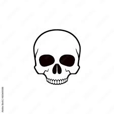human skull symbol of danger abstract