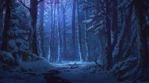 Еловый лес ночью - 74 фото