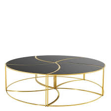 Stubentisch mit metallgestell, kaffeetisch klein, wohnzimmer loungetisch modern gold. Coffee Table Carter Set Of 5