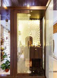 Puja Room Door Designs With Glass