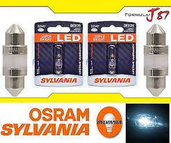 Sylvania Zevo Led Light De3175 White 6000k Two Bulbs Dome Step Map Trunk Cargo Ebay