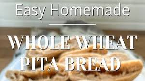 easy homemade whole wheat pita bread