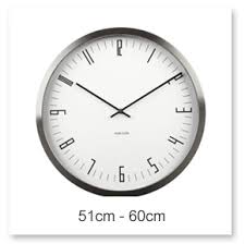 large wall clocks from 50cm to 100cm