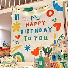 tapestry wall hanging birthday backdrop