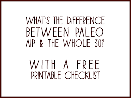 Whats The Difference Between Paleo Aip And The Whole 30