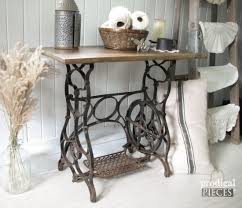 Reclaimed Sewing Machine Table