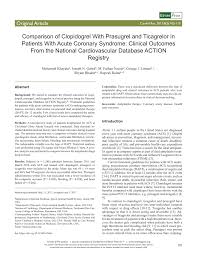 Pdf Comparison Of Clopidogrel With Prasugrel And Ticagrelor