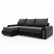 relax corner sofa bed black