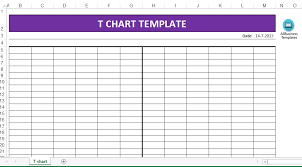 T Chart Excel Template Templates At Allbusinesstemplates Com