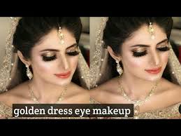 golden dress bridal eye makeup