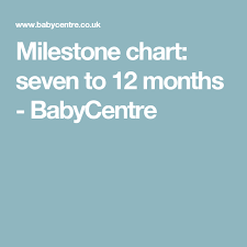 Baby Milestones Seven To 12 Months Useful Kid Stuff