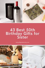 50th birthday gift ideas for sister