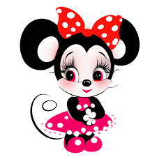 cute baby minnie mouse nursery cartoon