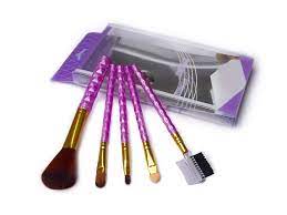 plastic professional makeup brush set