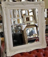 White Classic Framed Mirror Paris