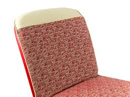 Seat Covers Red W Cream Top Fiat 500