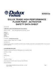 sds533ab dulux trade high performance