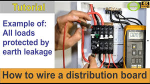Attached to a dual mount single pole circuit breaker all dimensions in mm  inch  tolerance 0.4 unless otherwise specified. How To Wire A Distribution Board With All Loads Protected By Earth Leakage Circuit Breaker Tutorial Youtube