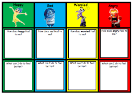 Asd Feelings Emotions Recognition Chart Inside Out
