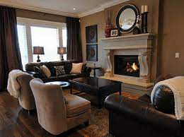 fireplace mantel decor with mirror