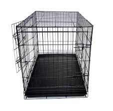 42 collapsible metal pet crate with
