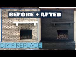 How To Paint A Brick Fireplace Diy