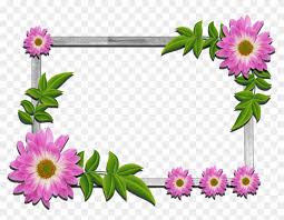 psd flower frames free clipart
