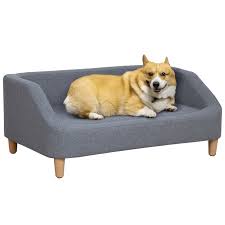 pawhut dog sofa pet bed with soft