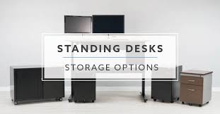Natural desk work from home or in the office with our wooden desk with drawers are you looking for a computer desk or a standing desk that will be in daily use? The Best Storage Options For Standing Desks