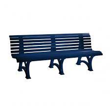 Plastic Park Bench Blue Benches From