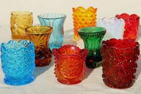 Vintage Colored Glass Match Toothpick
