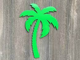 Palm Tree Metal Sign Cutout Tropical
