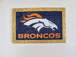 denver broncos logo 3d wall art