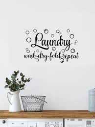 1pc Laundry Room Quote Wall Decal Shein