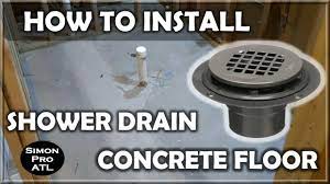 How to install Oatey shower drain on a concrete slab for a shower pan liner  - YouTube