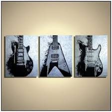 Guitar Painting Art Guitar Wall