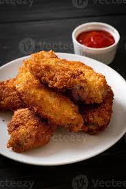 fried en wings with ketchup