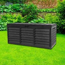 Black 320l Plastic Storage Box