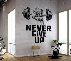 Gym Wall Decal Fitness Wall Quotes