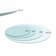 Glass Clear Round Tables For