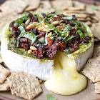 baked brie with sun dried tomatoes and pine nuts