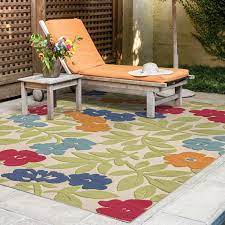 bliss rugs oasis modern multi color outdoor area rug 8 x 10