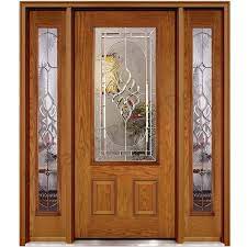 Ash Wood Glass Panel Door Hpd451