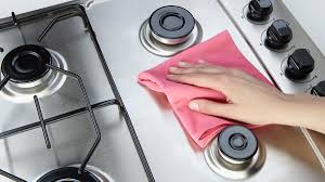 how to clean gas stove burners first